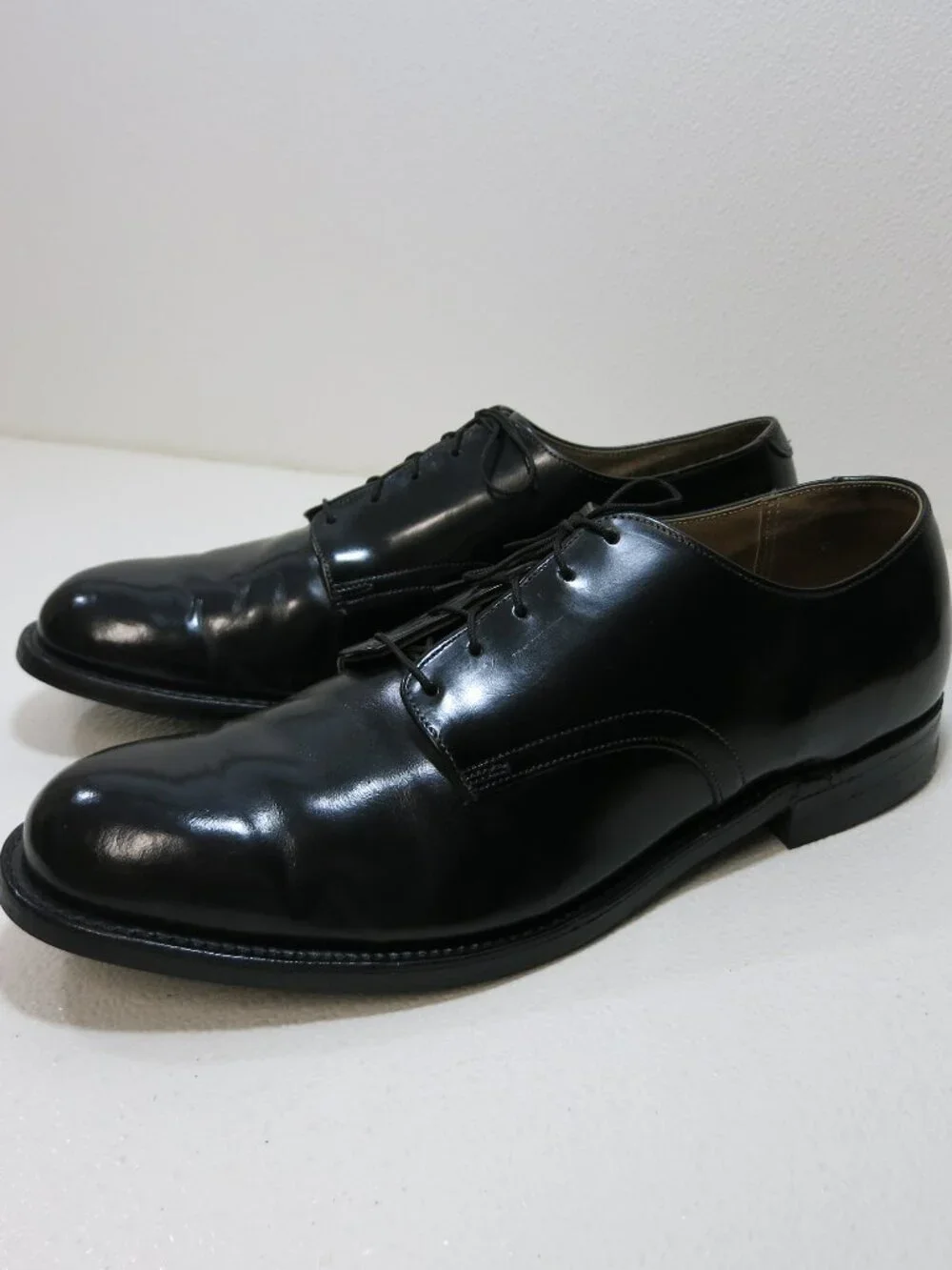 Craddock-Terry Polished Leather Dress Oxfords Shoes Men's Uniform Footwear 12.5